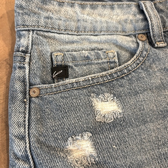 Kancan Boutique Jean Shorts Distressed Denim Medium - Picture 4 of 6